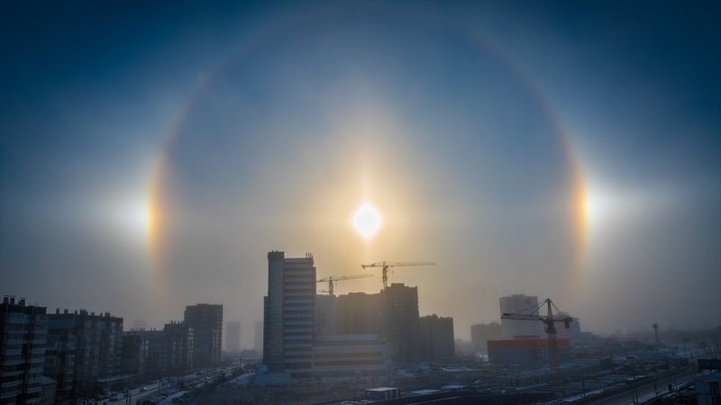 Sibirya’da eksi 30 derecede 'halo' olayı izlendi
